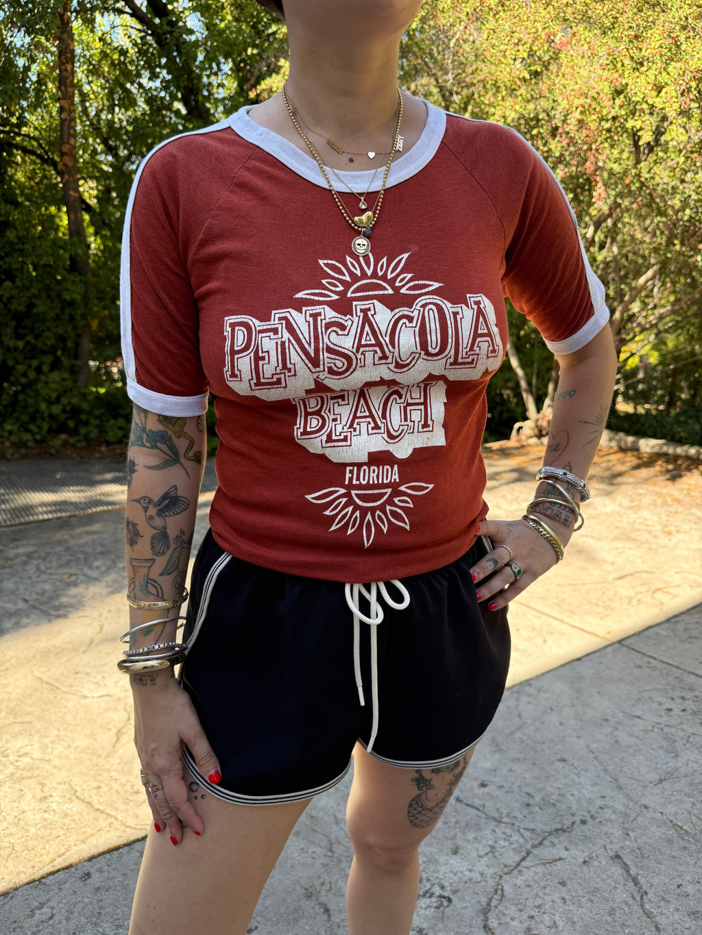 Vintage Pensacola FL Ringer Tee