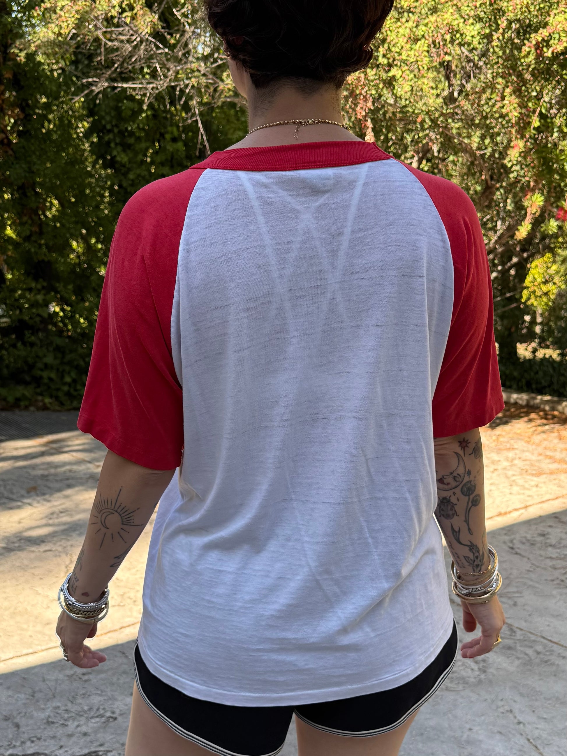 Vintage 1970's Mickey Mouse Baseball Style Tee