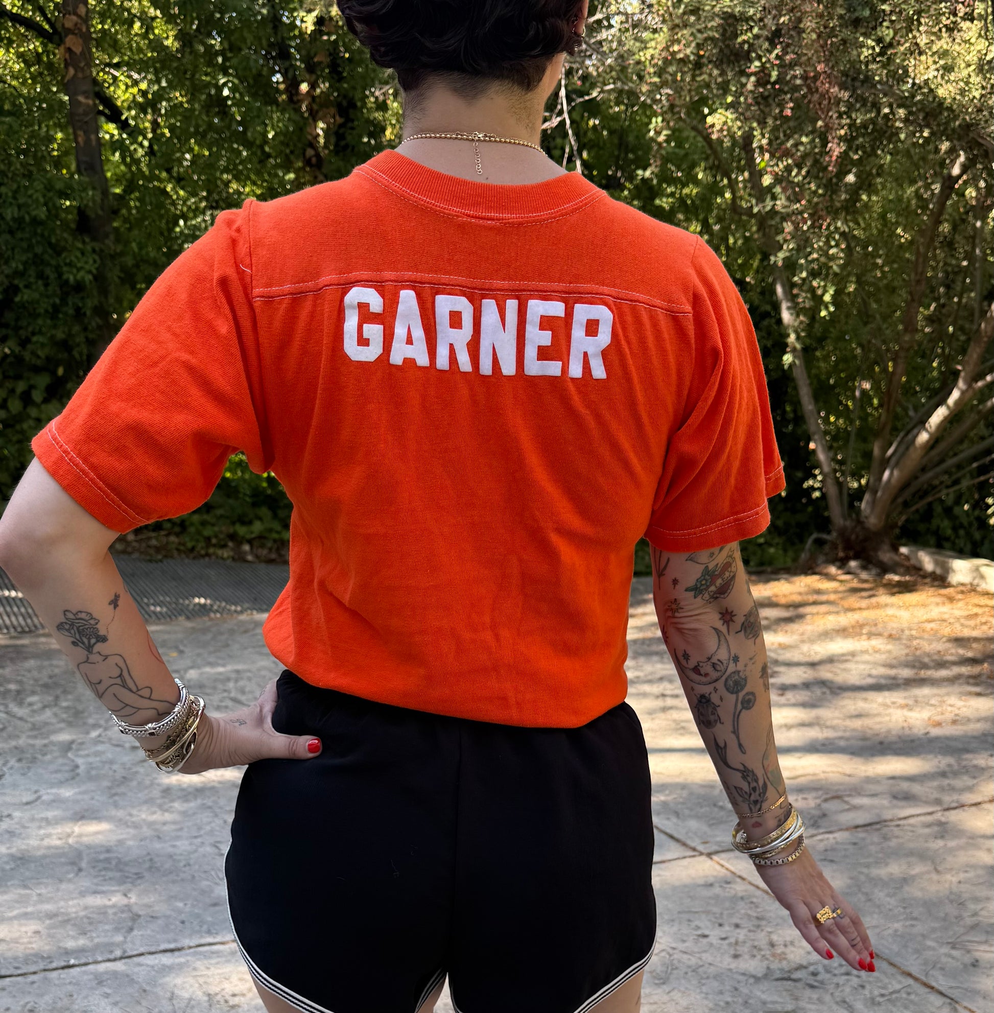 Orange Vintage 2000s Giants Garner Tee