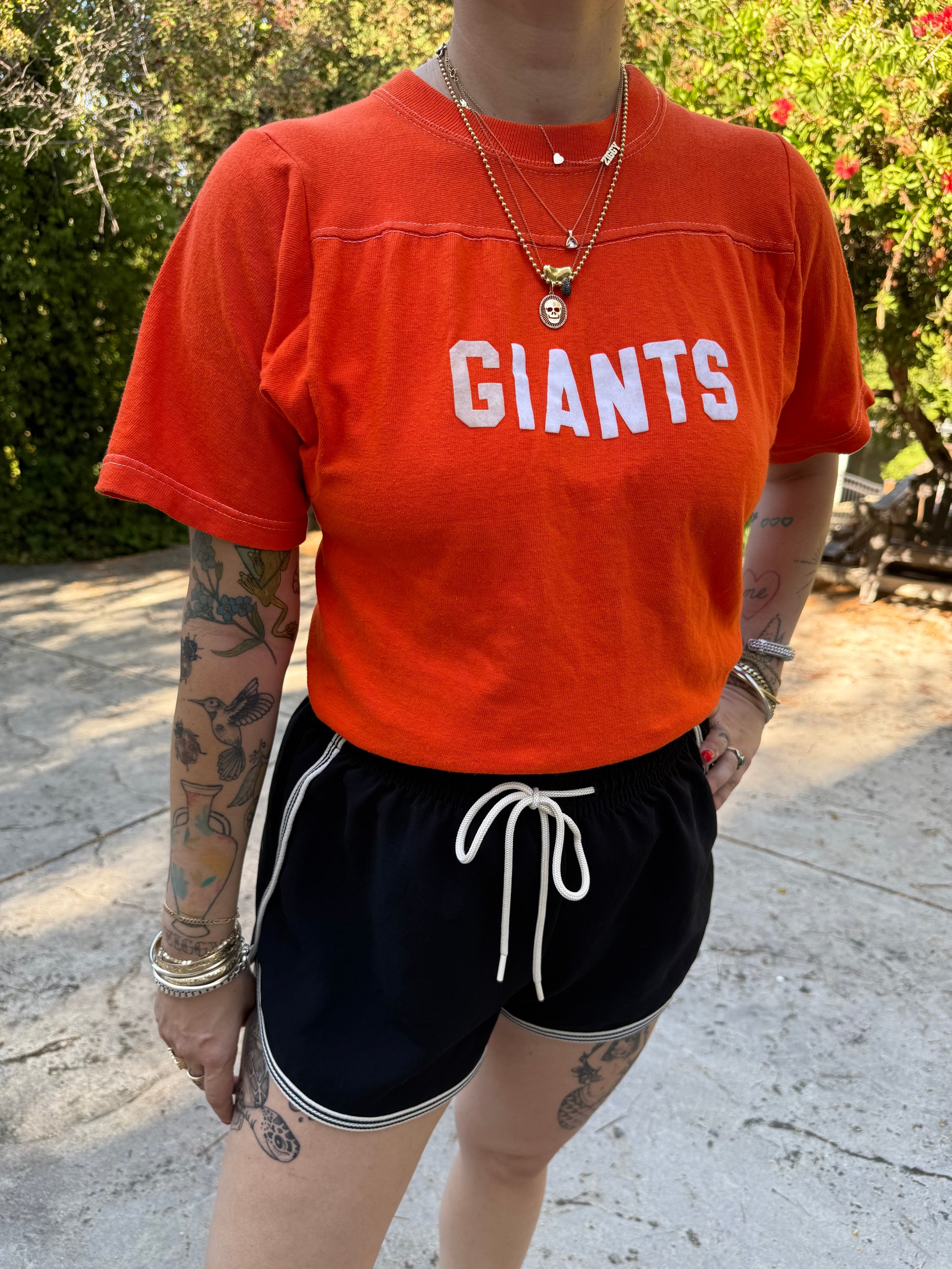Orange Vintage 2000s Giants Garner Tee