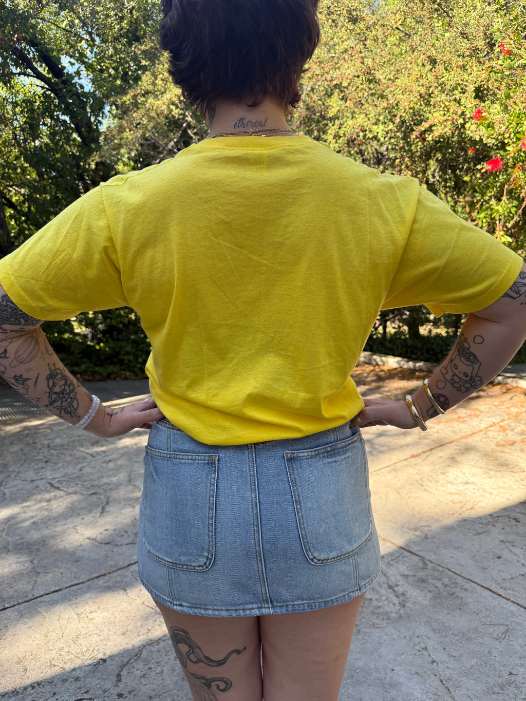 Vintage 1990s Boy Scouts Camp Tapico Tee Yellow