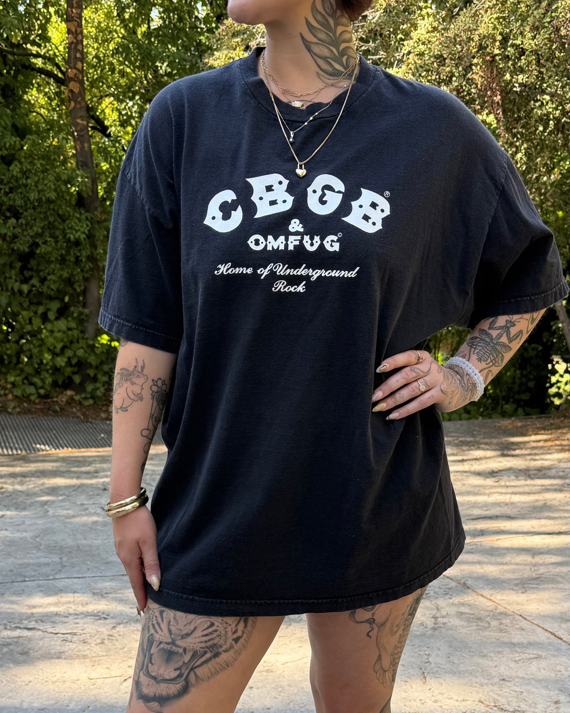 Vintage 90s CBGB and OMFUG Tee