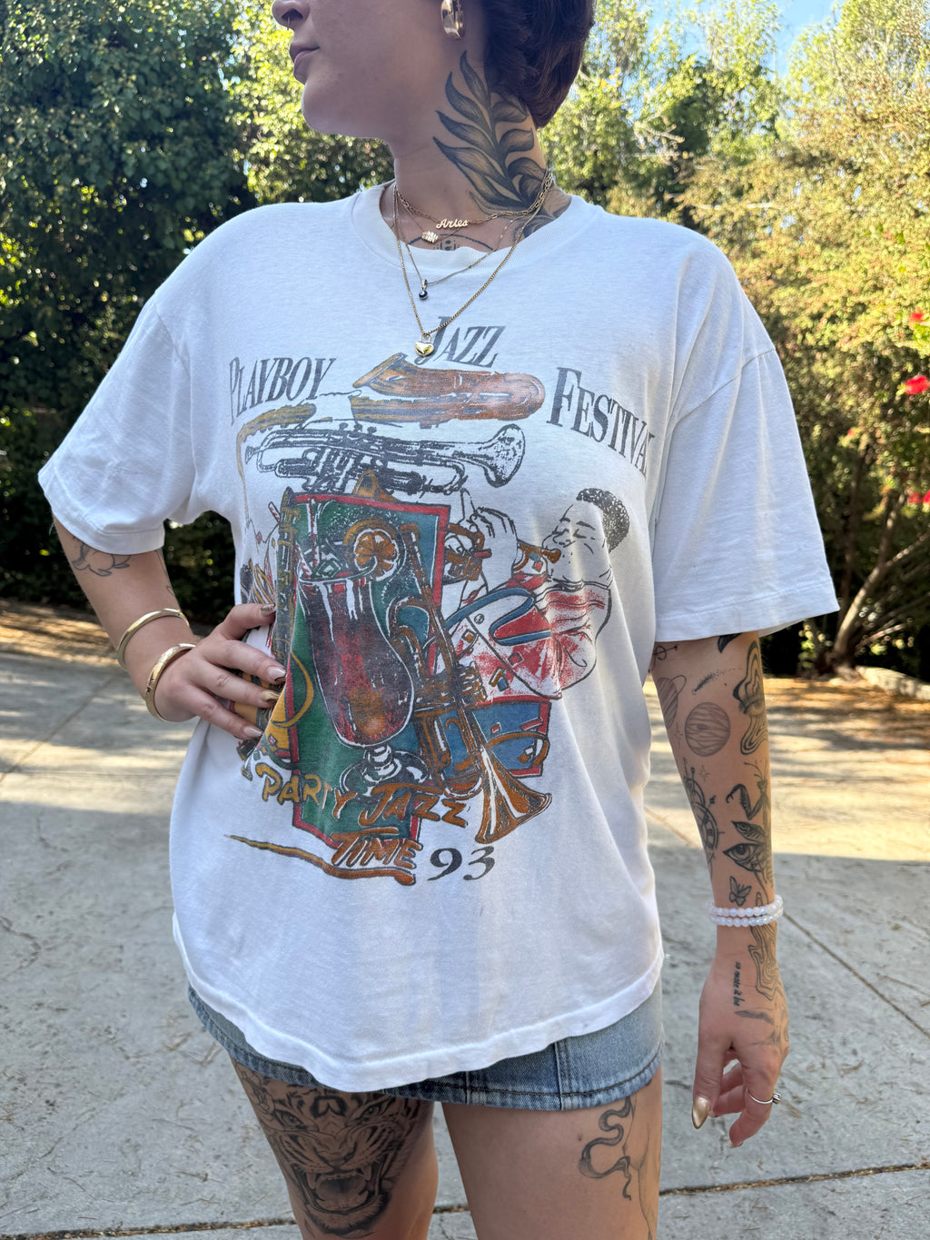 *RARE* Vintage 1993 New Orleans Playboy Jazz Fest Tee