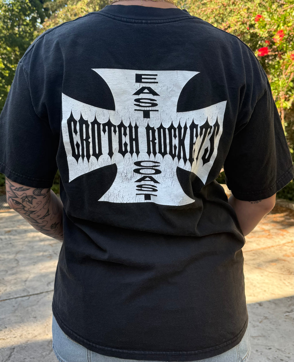Vintage 2000s East Coast Crotch Rockets tee Black