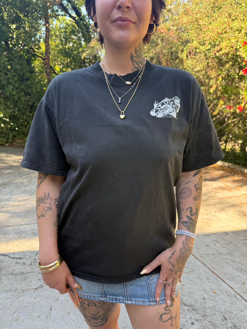 Vintage 2000s East Coast Crotch Rockets tee Black