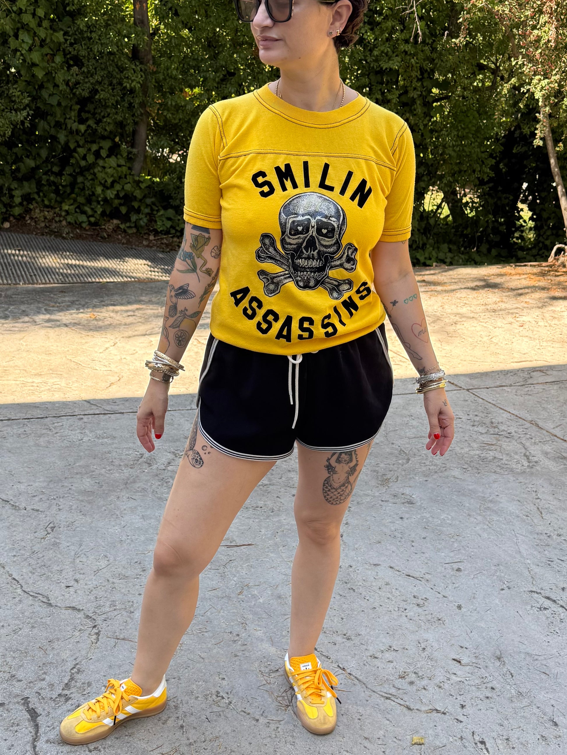 Vintage Smiling Assasins Skull Tee