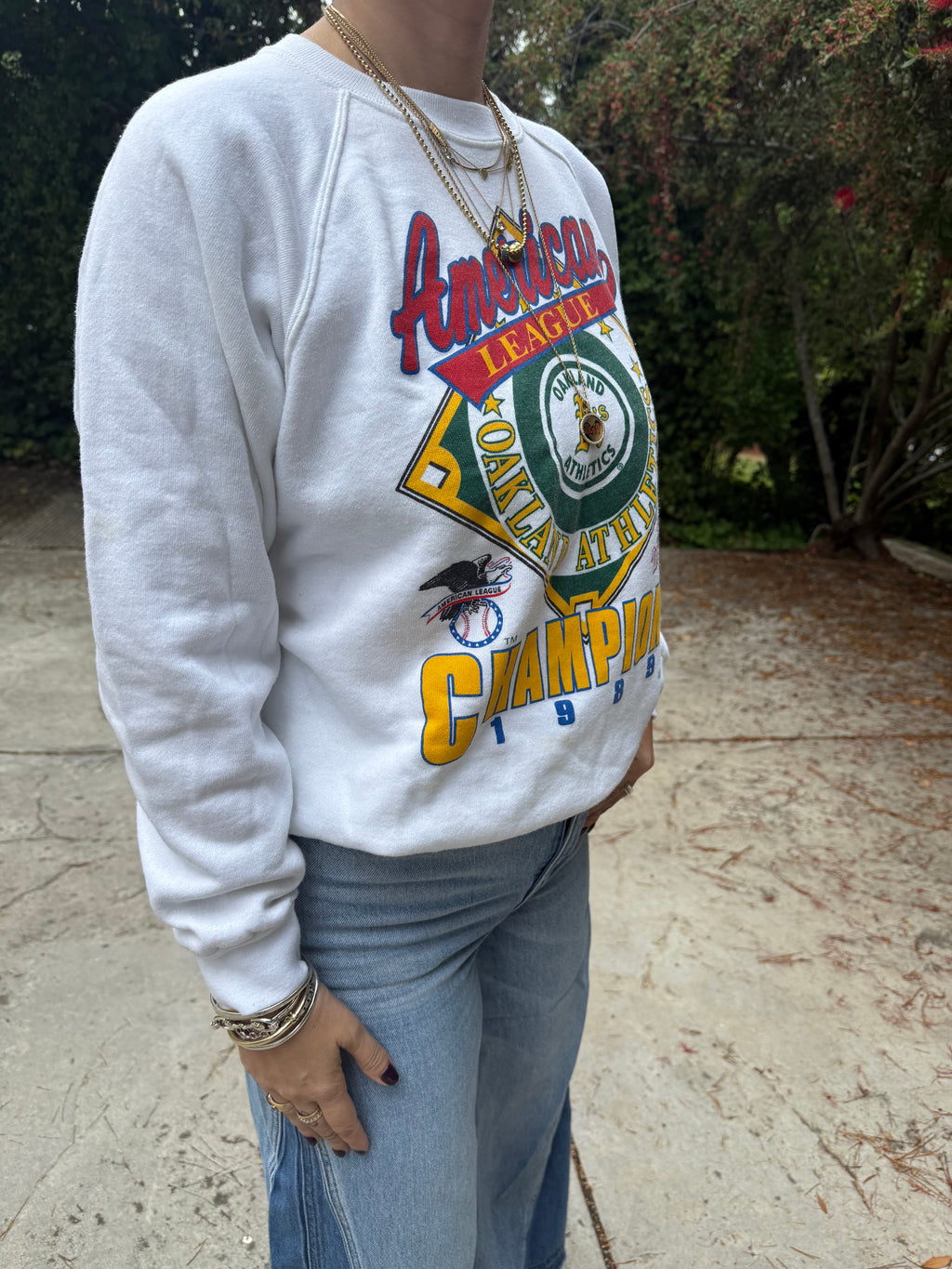 *rare* Vintage 1989 Oakland A's World Series Champions Crewneck