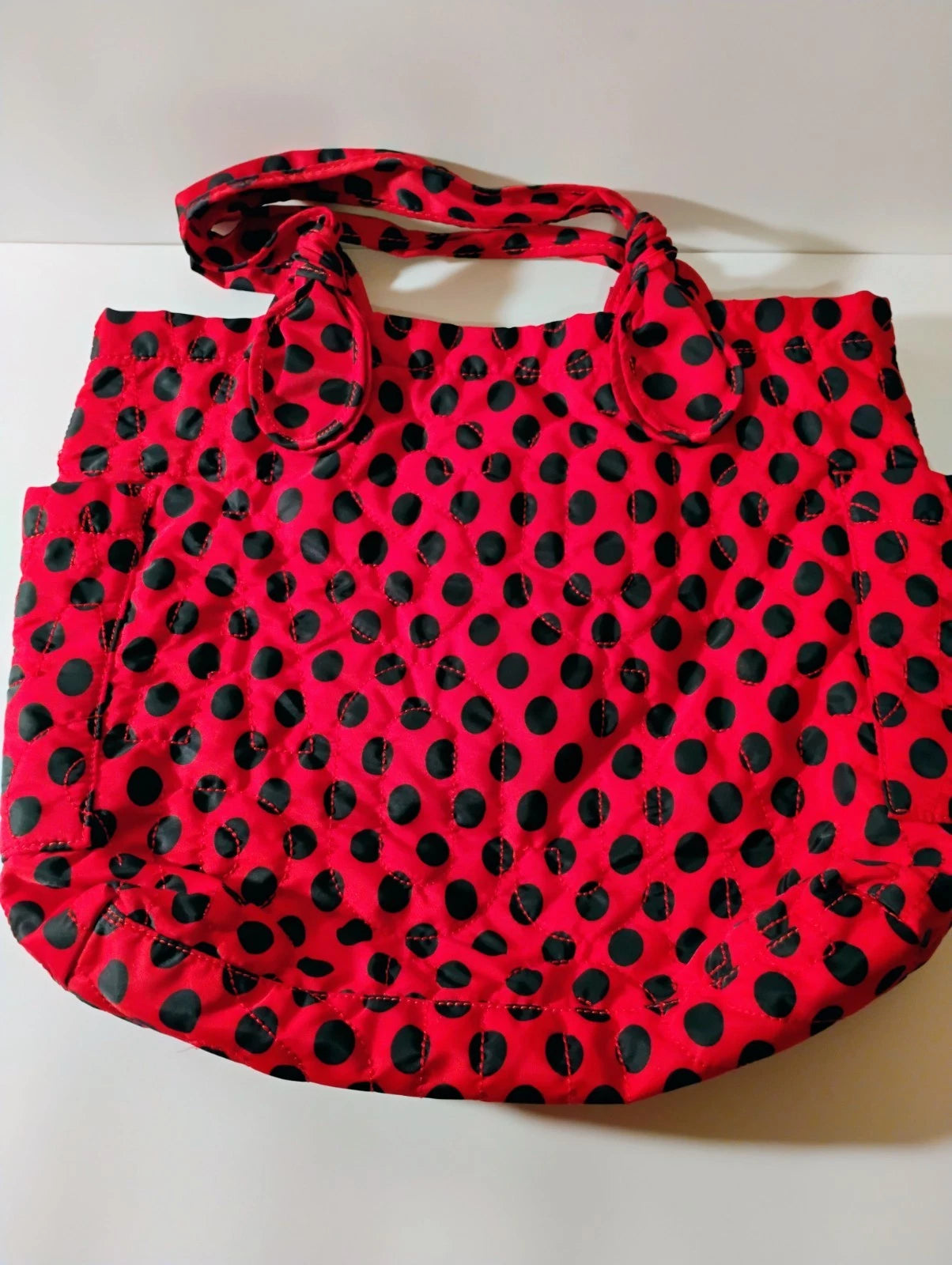 Vintage Marc by Marc Jacobs Large Red/Black Polka Dot Tote Bag